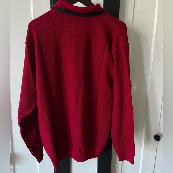 Green Coast Men’s Large Yachting Half Zip Sweater - Picture 3 of 7